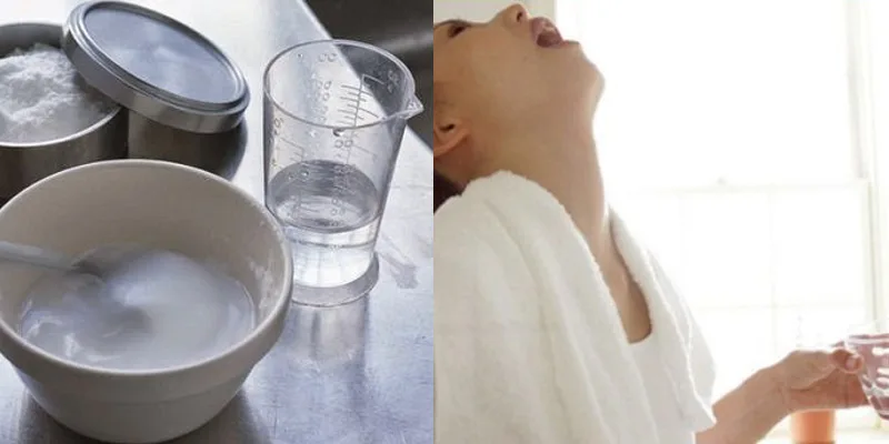Súc miệng bằng nước muối ấm trước khi ngủ có thể giúp làm sạch họng, giảm cảm giác vướng và dịu kích ứng nhẹ.