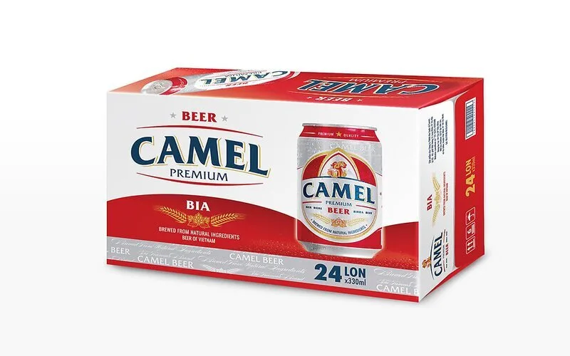 Giá bia Camel có thể chênh lệch do dung tích lon, dòng sản phẩm, khu vực bán, khuyến mãi và phí vận chuyển.