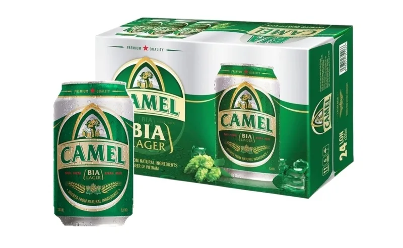 Bảng giá tham khảo giúp người mua dễ hình dung mức giá bia Camel theo từng dòng và dung tích lon.
