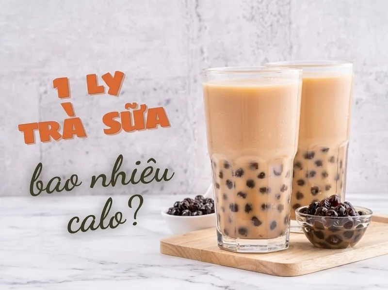 Ly trà sữa thơm ngon với lượng calo thay đổi tùy dung tích.